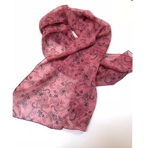 Elizabeth Gillett Floral-print Silk Scarf